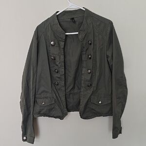 Women's Olive Military Jacket